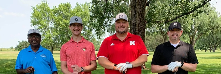 Faith Health providers at the golf tournament.