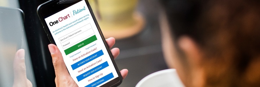 One Chart screen on iPhone 