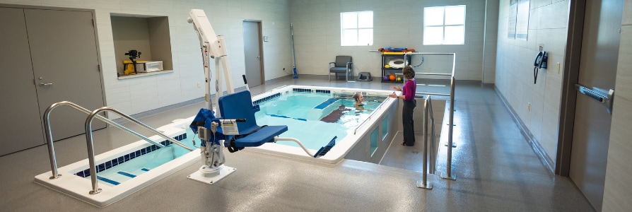 Our aquatic therapy area.