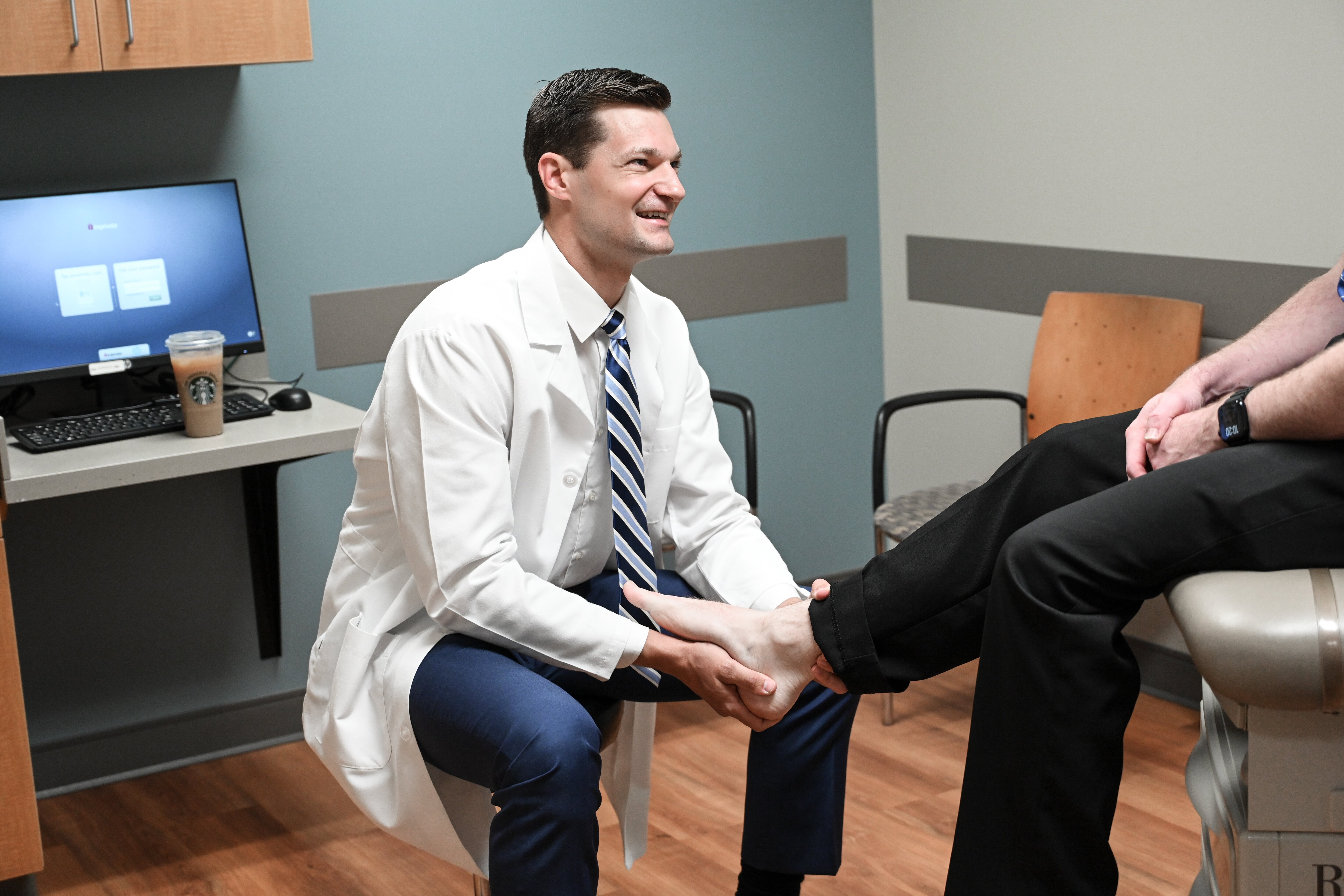 Dr. Connor Reed with foot & ankle patient