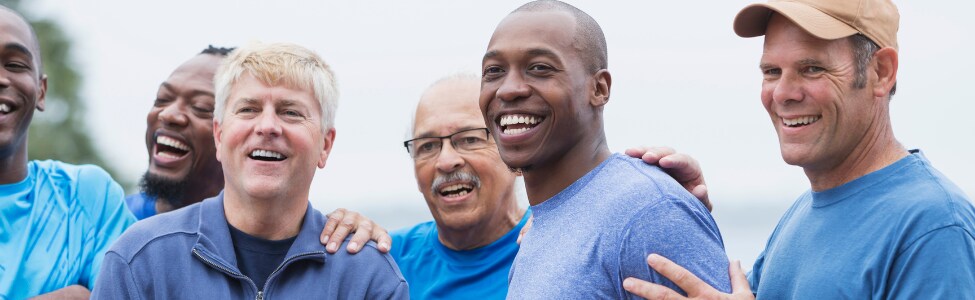 group of men of various ages and races